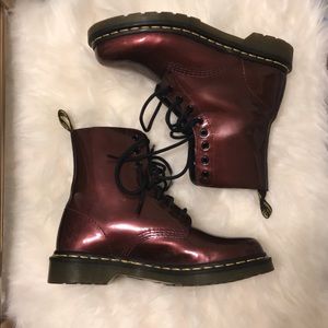 Maroon Dr. Martens